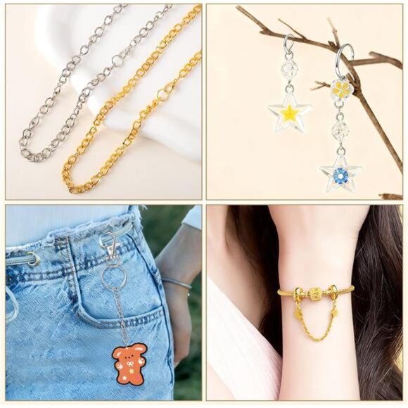 1130PCS Keychain Making Kit Jump Rings for Jewelry DIY Key chain - Picture 6 of 7